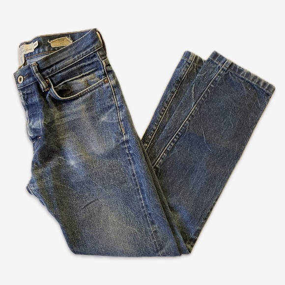Beautiful worn in denim slim fit jeans 29 - Picture 3 of 6